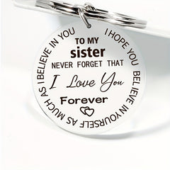 Sister Love Forever Acrylic Key Chain - From Brother