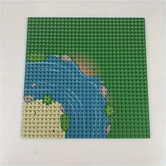 32x32 Baseplate Building Blocks Jungle Forest Ocean Base Board Halloween Gift