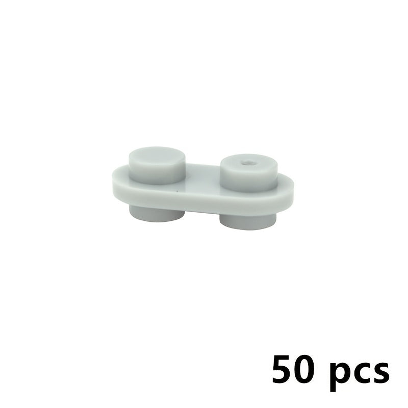 50pcs 1X2 Round Double Sided Stud Blocks Building Toy