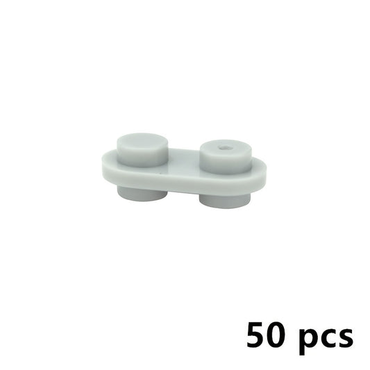 50pcs 1X2 Round Double Sided Stud Blocks Building Toy