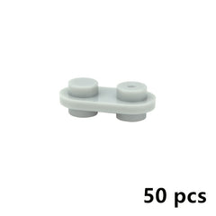 50pcs 1X2 Round Double Sided Stud Blocks Building Toy