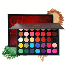 35-Color Highlighter Eyeshadow Palette Matte Shimmer Finish