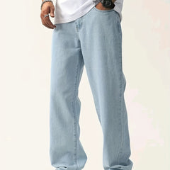 Men's Light Straight Leg Cotton Jeans