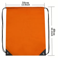 Unisex Drawstring Backpack Sports Storage Bags For Gym & Outdoor Activities