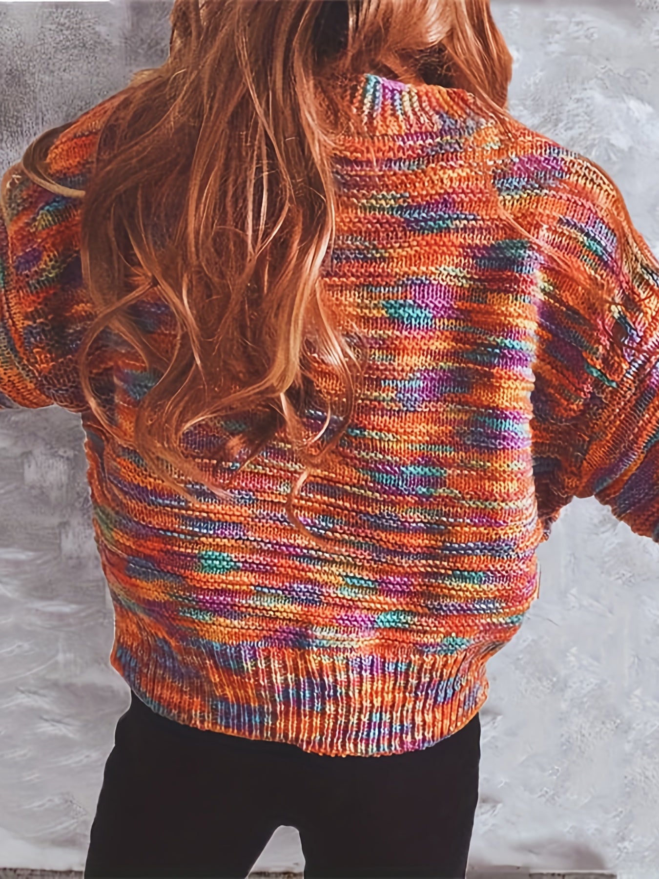 Rainbow Button Cardigan Long Sleeve