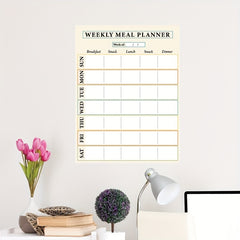 1Pc Self Discipline Schedule Wall Sticker for Students' Rooms