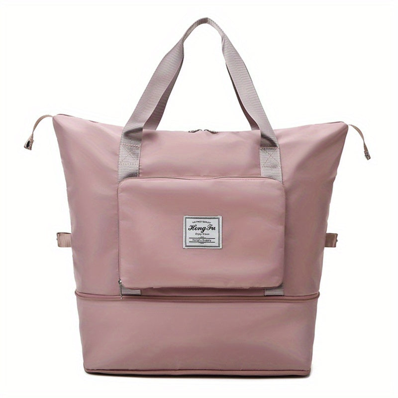 Foldable Travel Duffle Bag Portable Sports Gym Carry On Weekender Bag