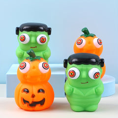 Halloween Pumpkin Squeeze Toy with Popping Eyes