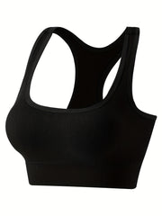 Ribbed Bra & Panties Set Racerback Bralette & Soft Briefs