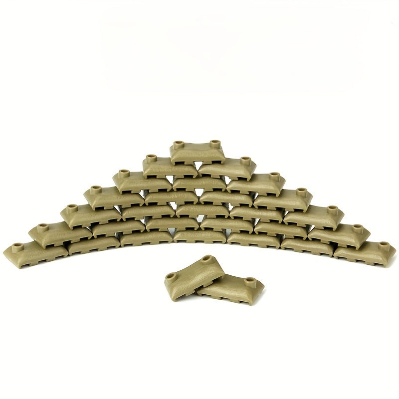 60pcs Military Sandbag Building Blocks Set in Army Green Grey
