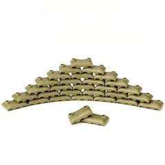 60pcs Military Sandbag Building Blocks Set in Army Green Grey