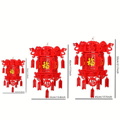 Red Lanterns Wedding Lanterns Decorations for Halloween Thanksgiving Christmas