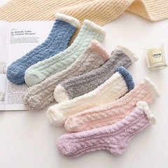 Soft & Cozy Fleece Crew Socks - Girls Stockings & Hosiery