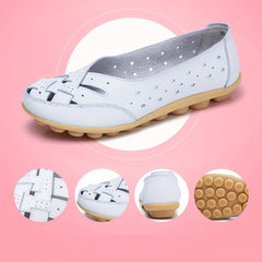 Women's Hollow Out Loafers Slip On Flat Shoes