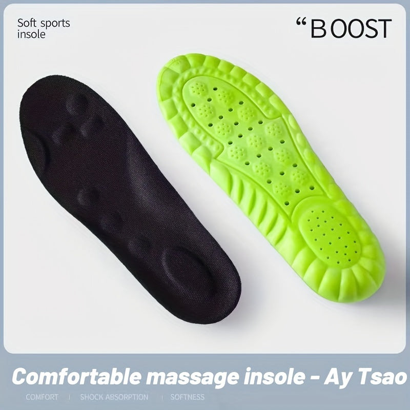 Sports Shock Absorption Insoles High Elastic Comfortable Running Insoles