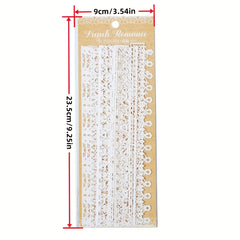 16pcs Lace Waltz Series Hand Tent Art Material Decoration Pack