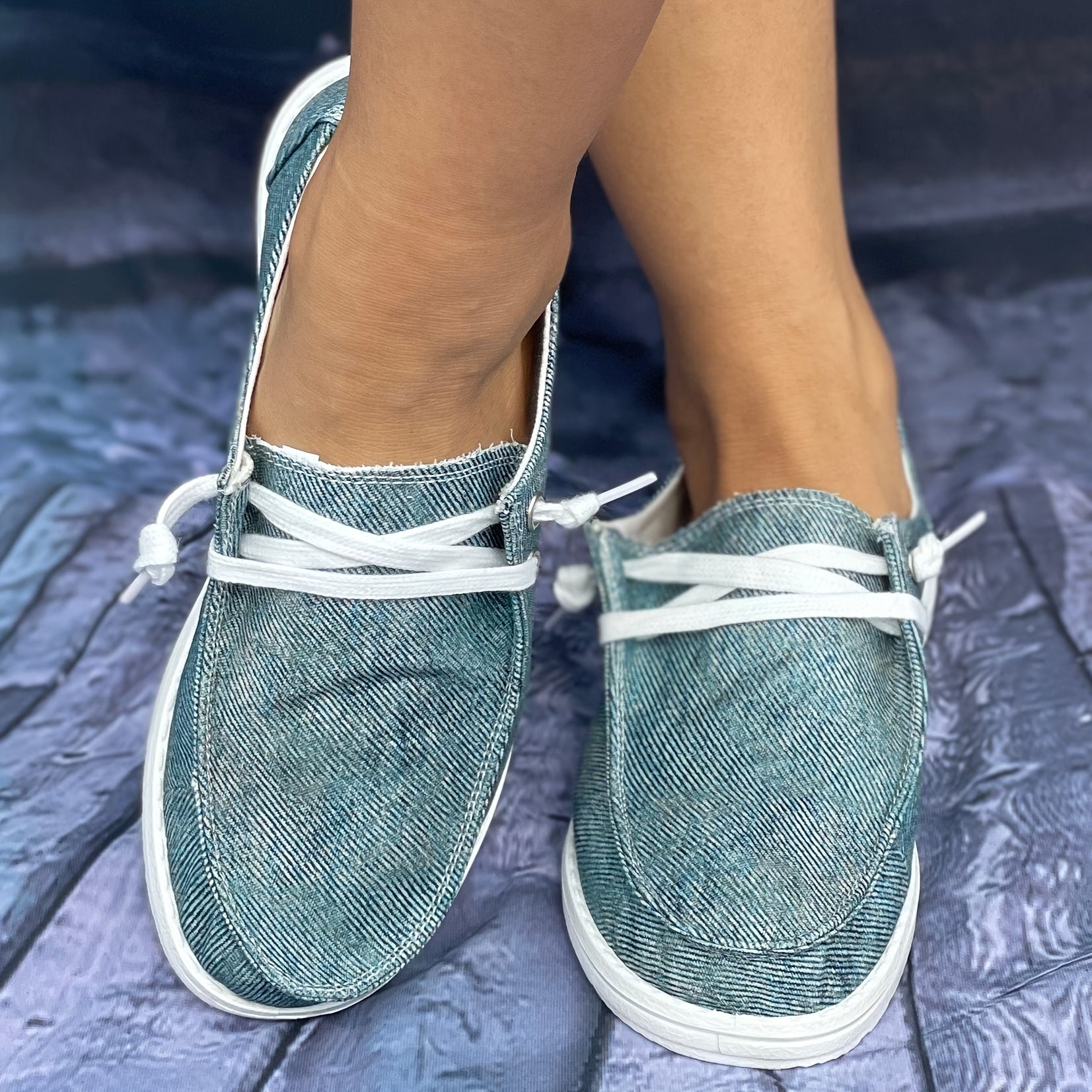 Women's Flat Walking Shoes Lightweight Slip On Shoes