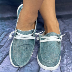 Women's Flat Walking Shoes Lightweight Slip On Shoes
