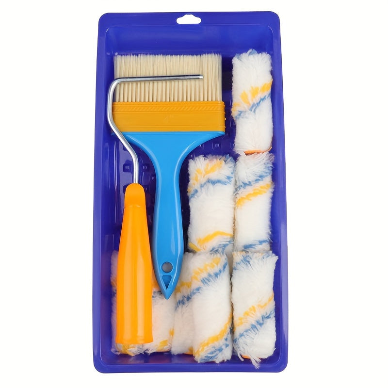 Small Roller Paint Roller Tray Set Mini Paint Roller Brushes
