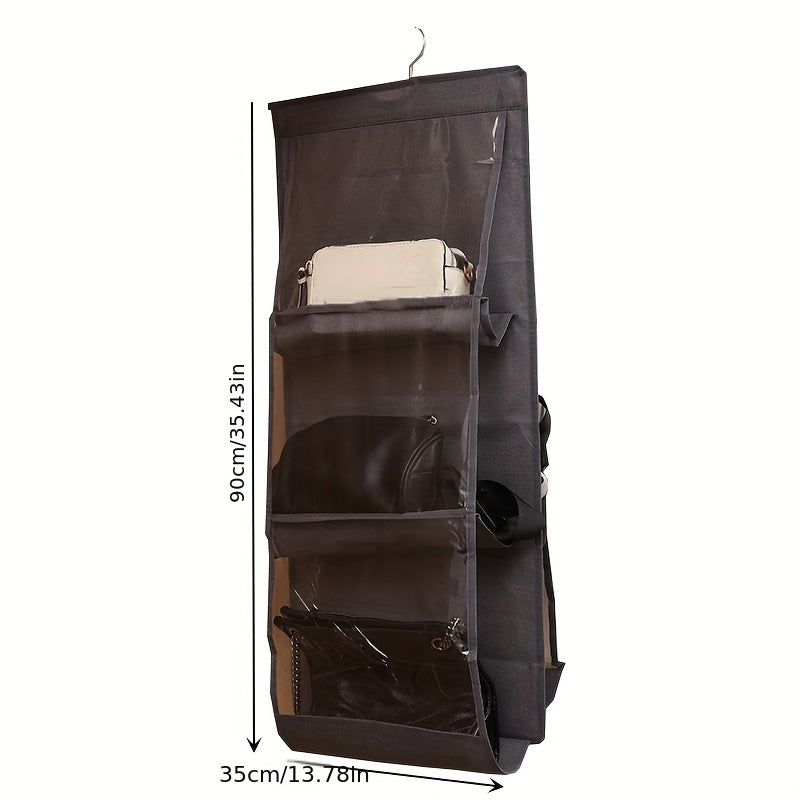6 8 Grid Bag Storage Hanging Bag Wardrobe Dormitory Hanging Household Rack