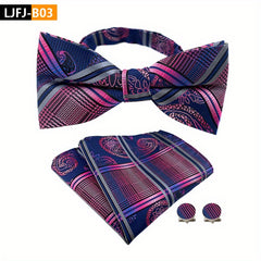 Stylish Paisley Bow Tie Set