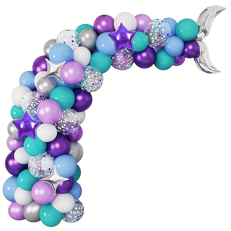 119 Pcs Mermaid Tail Balloon Chain for Birthday Party