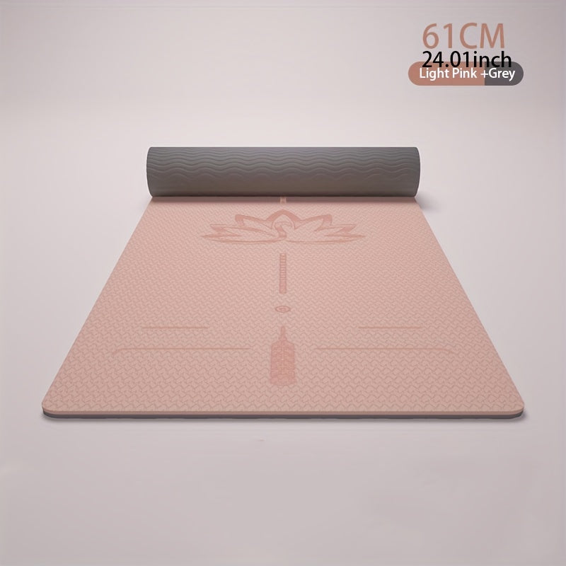 Non-slip TPE Yoga Mat Double Layer Thick Dancing Mat