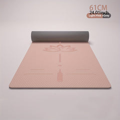 Non-slip TPE Yoga Mat Double Layer Thick Dancing Mat