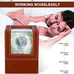 Single Watch Winder Case Ultra Quiet Motor