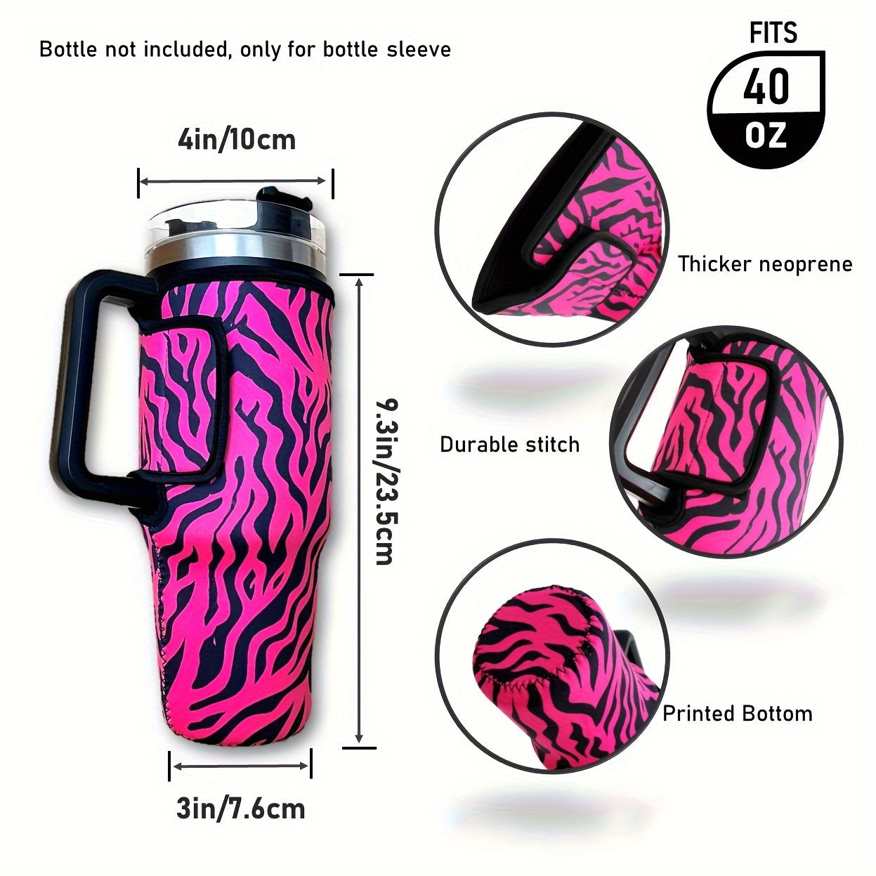 Insulated Sleeve for 40oz Tumbler Funny Printed Design