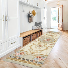 Vintage Floral 2'X10' Runner Rugs Traditional Laundry Room Rug