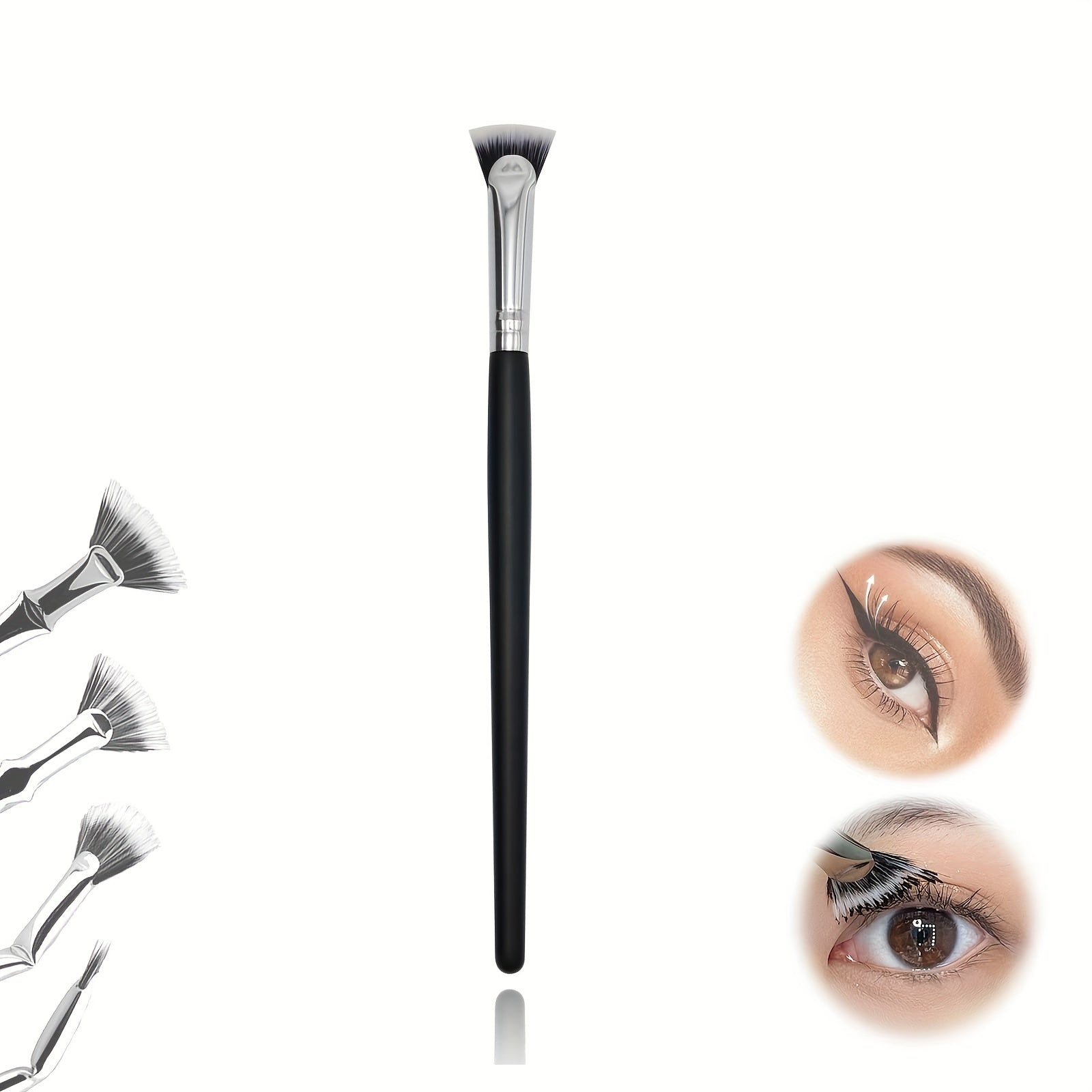Mascara Fan Brush Lash Wand for Lifted Effects and Lower Lashes Enhancement