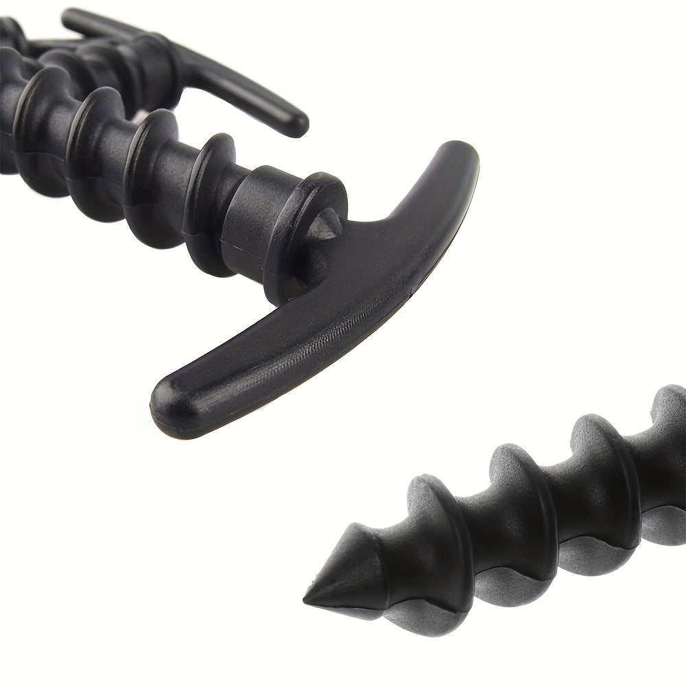 3pcs Tent Pegs High Strength Plastic Camping Canopy Spiral Pegs