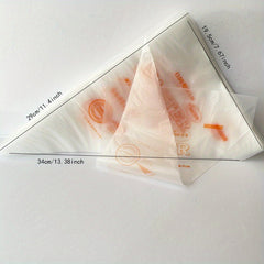 100pc Disposable Pipping Bags with Optional Tips - Pastry Bags and Tips Set
