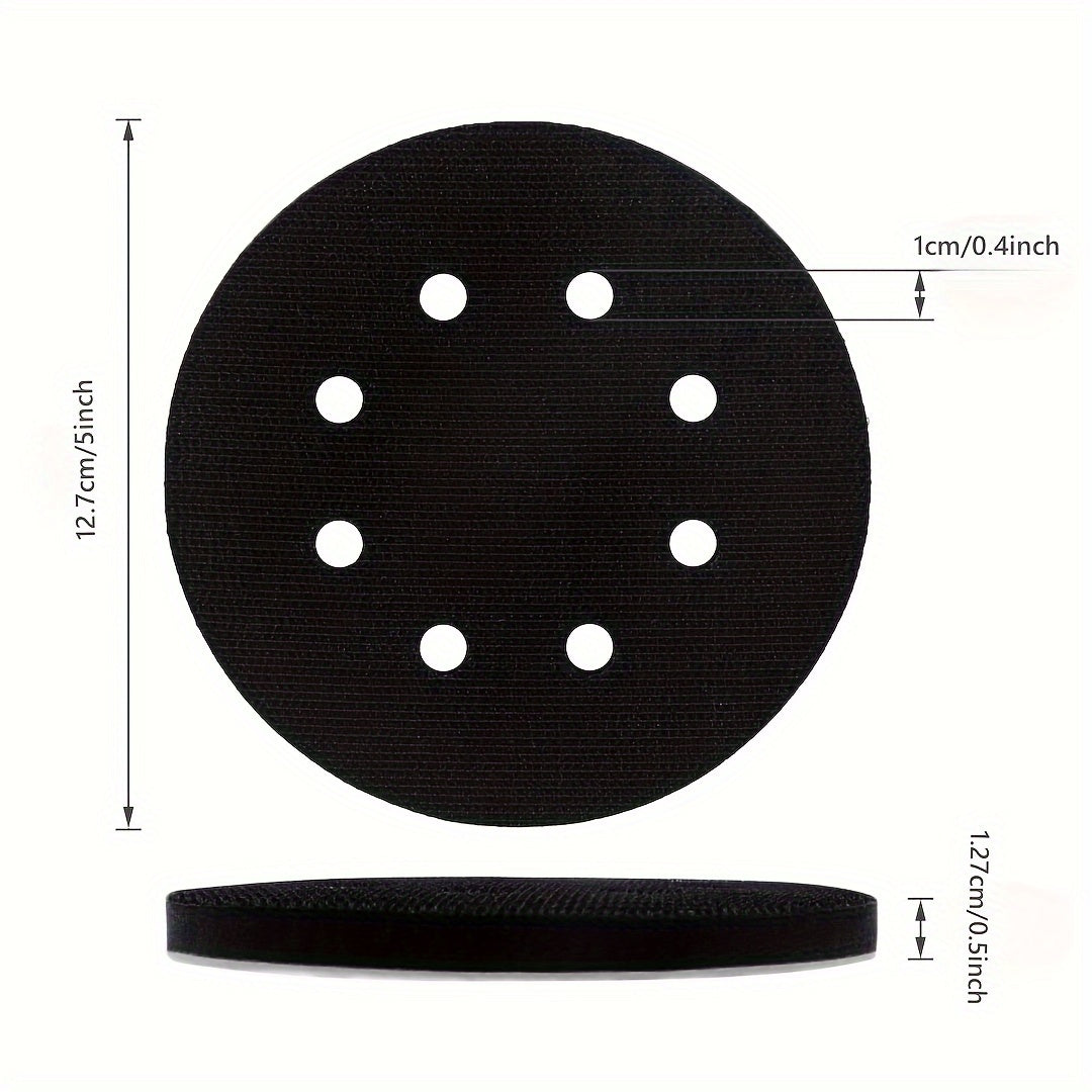 5 inch Soft Density 8 Hole Interface Pad Hook and Loop Sponge Cushion Back Pad