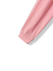 Casual Sports Solid Hoodie For Women