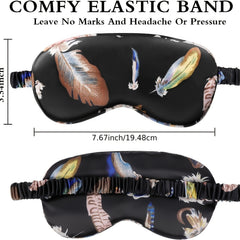 Blackout Soft Sleep Eye Mask Adjustable Breathable Blindfold For Travel