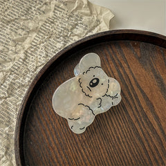 Koala Shaped Acetate Hair Claw for Women Girls