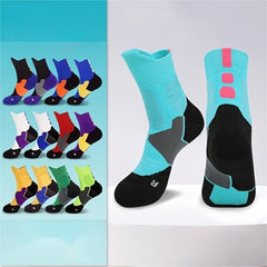 Men's Basketball Socks Crew Running Sports Sweat Absorbing Badminton Socks