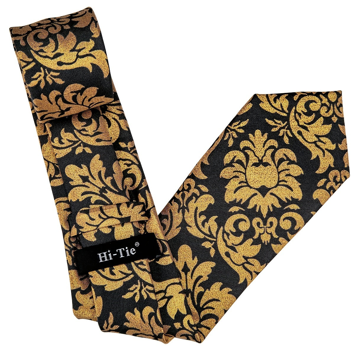 Classic Business Men's Tie Set Solid Corsage Silk Hankey Cufflinks Clip