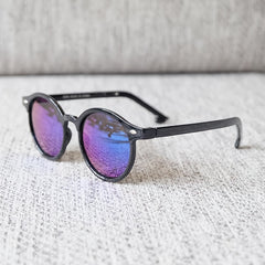 Boys Round Frame Sunglasses Colorful Lens Party Sun Protection