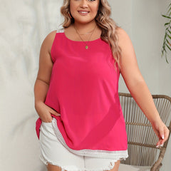 Boho Lace Trim Tank Top