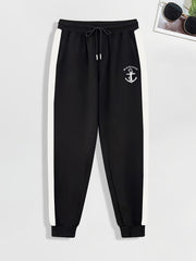 Anchor Pattern Men's Pants Stretch Trousers