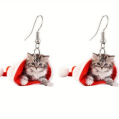 Acrylic Christmas Earrings for Boys and Girls