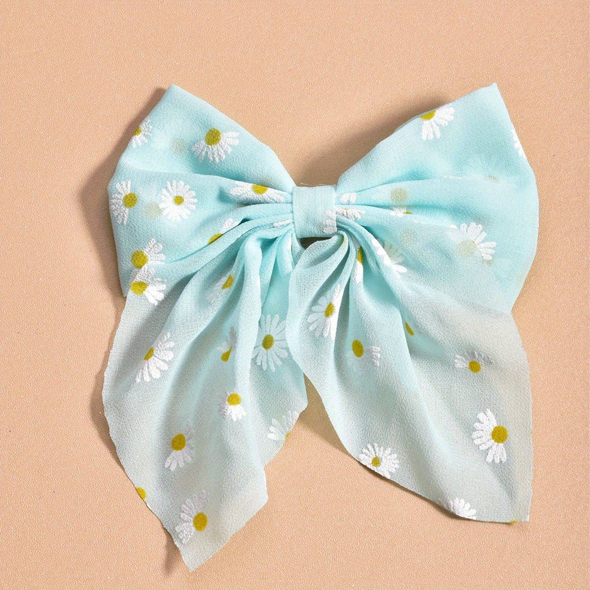 Sweet Chiffon Bow & Daisy Hair Clips