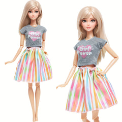 5 Sets Doll Clothes, Variety of Outfits for Dolls, Great for Gifts and Holidays