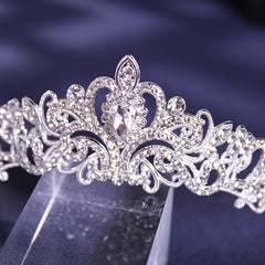 Baroque Crown And Tiara Golden Crystal Bride Wedding Queen Crowns