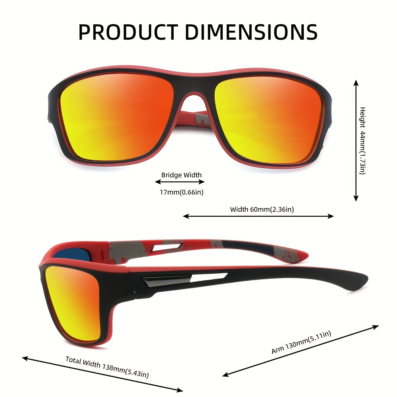 Men Sports Polarized Sunglasses Cycling Protective Glasses