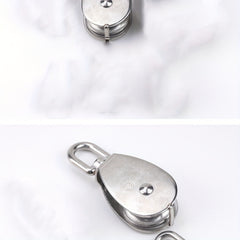 304 Stainless Steel Pulley Fish Net Marine Traction Lifting Single Pulley