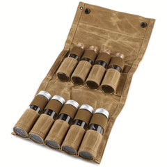 Portable Spice Bag with 9 Spice Cans for Outdoor Camping
